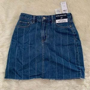 Hollister jean skirt
